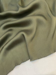 İnce Tivil Saten Kumaş Haki Rengi