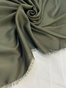 İnce Tivil Saten Kumaş Haki Rengi