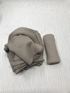 Ribanalı 3 İplik Kumaş Sütlü Kahve – Parça 110x180 cm