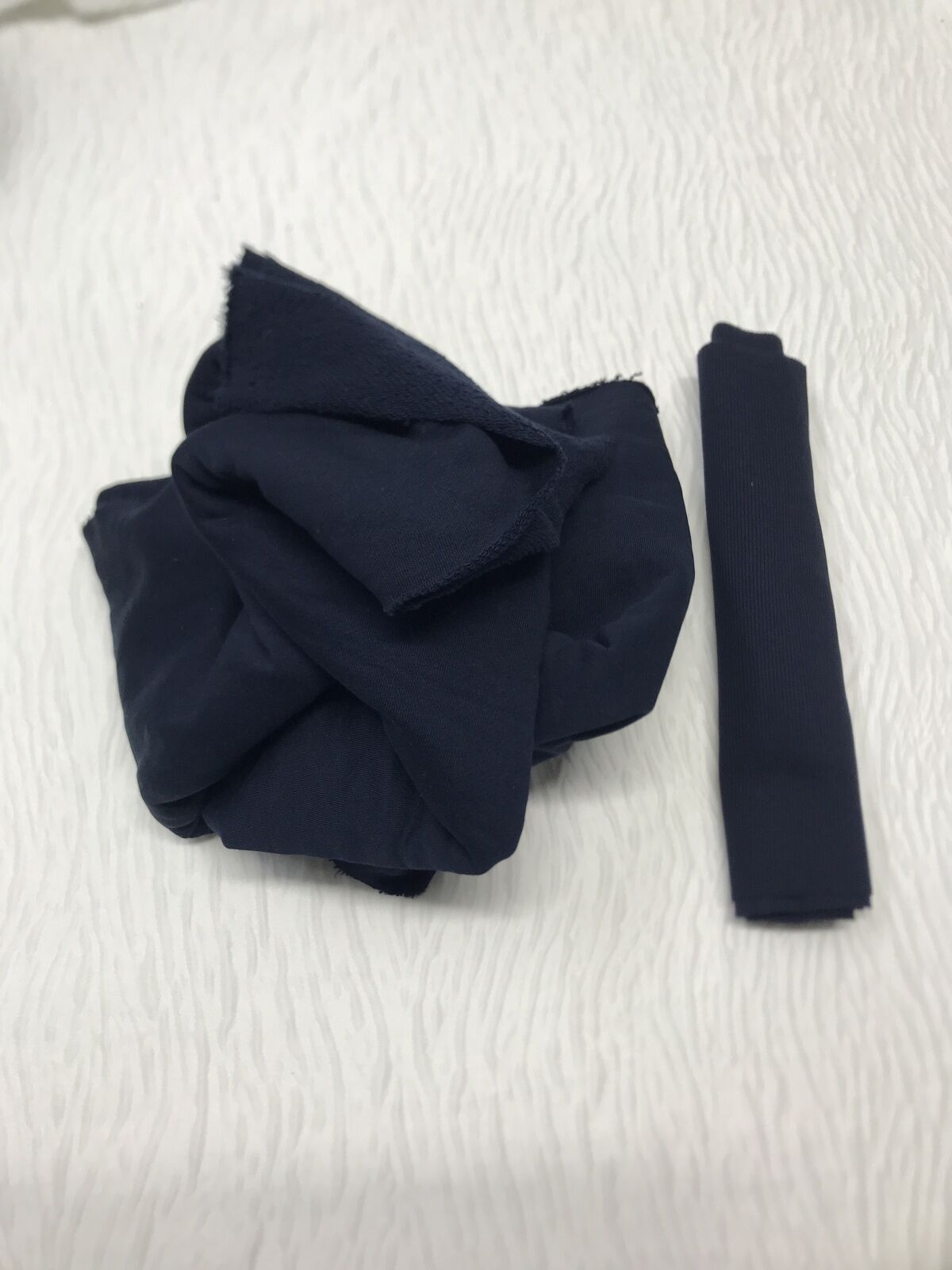 Ribanalı 3 İplik Kumaş Lacivert – Parça 100x190 cm