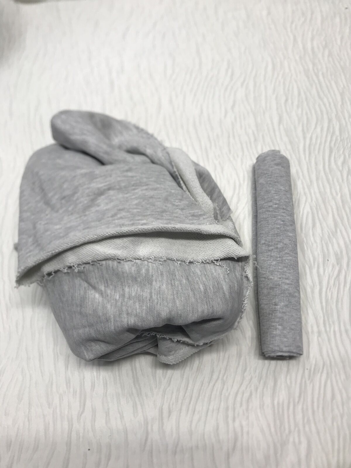 Ribanalı 3 İplik Kumaş Gri – Parça 90x190 cm