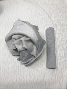 Ribanalı 3 İplik Kumaş Gri – Parça 100x200 cm