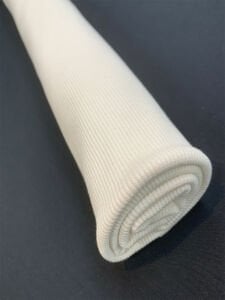 Vanilya Çiçeği Rengi Ribana Fitilli (Kaşkorse) Kumaş - Yaka ve Kol Manşeti İçin Uygun