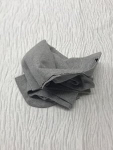 İnce Ribana Kumaş Dar Enli, Parça 85x70 cm Gri (HAFİF KİRLİ)