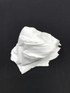 İnce Esnek Ribana Kumaş, Parça 140x170 cm - Beyaz