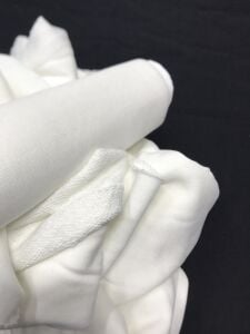 Ribanalı 3 İplik Kumaş Ekru – Parça 80x140 cm