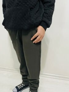 Haki Jogger Erkek Çocuk Pantolon Beli Lastikli