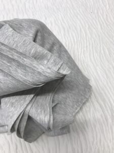 İnce Esnek Ribana Kumaş, Parça 135x160 cm - Gri