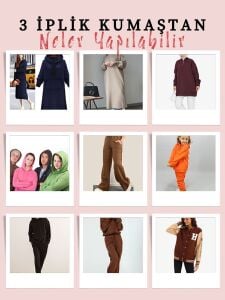 Ribanalı Şardonlu 3 İplik Kumaş Ekru, Parça 90x170 cm (HAFİF KİRLİ)