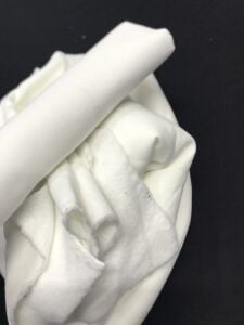 Ribanalı Şardonlu 3 İplik Kumaş Ekru, Parça 90x170 cm (HAFİF KİRLİ)