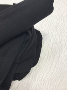 Ribanalı 3 İplik Kumaş Siyah – Parça 90x180 cm