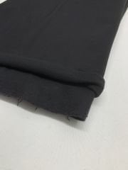 Şardonlu 3 İplik Kumaş, Parça 80x150 cm Siyah