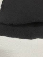 Şardonlu 3 İplik Kumaş, Parça 80x150 cm Siyah