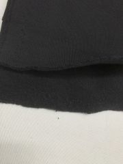 Şardonlu 3 İplik Kumaş, Parça 70x170 cm Siyah