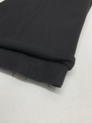 Şardonlu 3 İplik Kumaş, Parça 75x180 cm Siyah