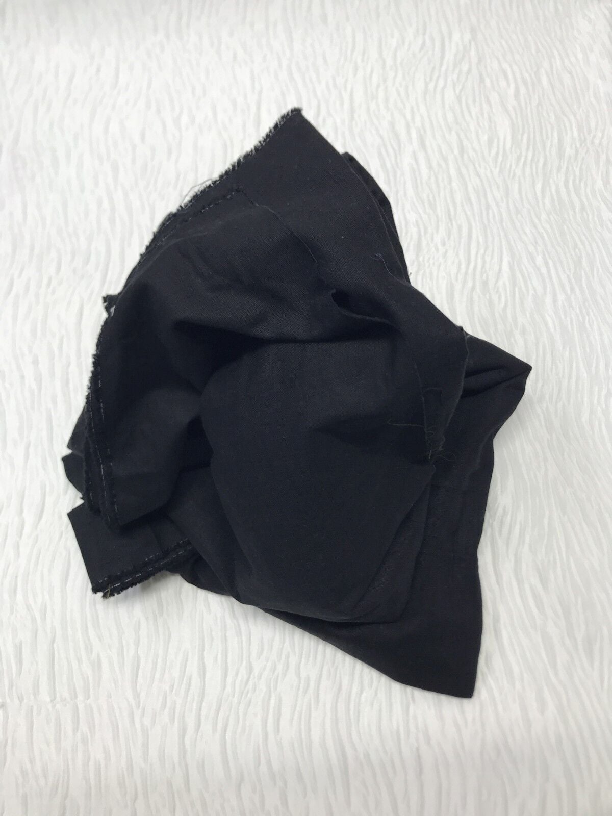 Ham Keten Kumaş Kalın, Parça 360x160 cm - Siyah