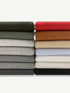 İnce Ribana Esnek Penye Kumaş Seti, Boyları 70-90 cm arası 14 adet