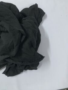 Siyah Flamlı Süprem Kumaş, Parça 80x170 cm