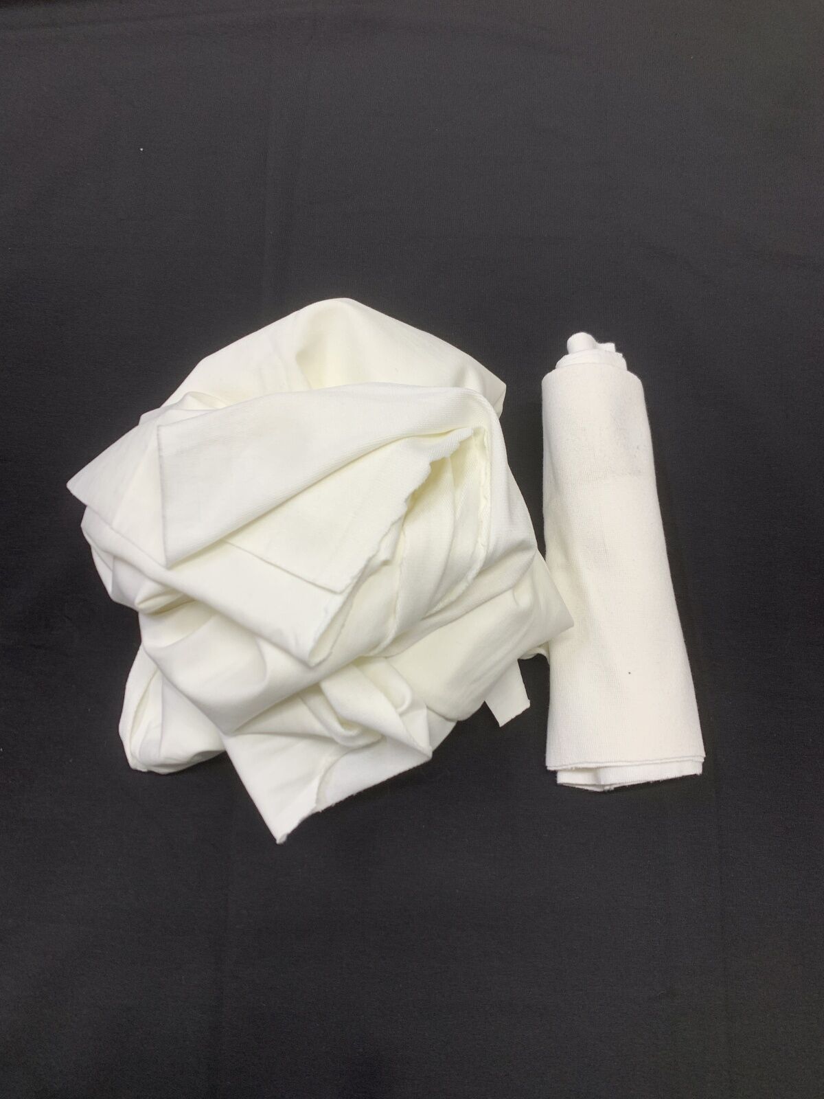 Ribanalı Diz Yapmaz 2 İplik Kumaş Ekru, Parça 90x180 cm