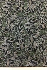 Desenli Menekşe Penye Kumaş - Desen19