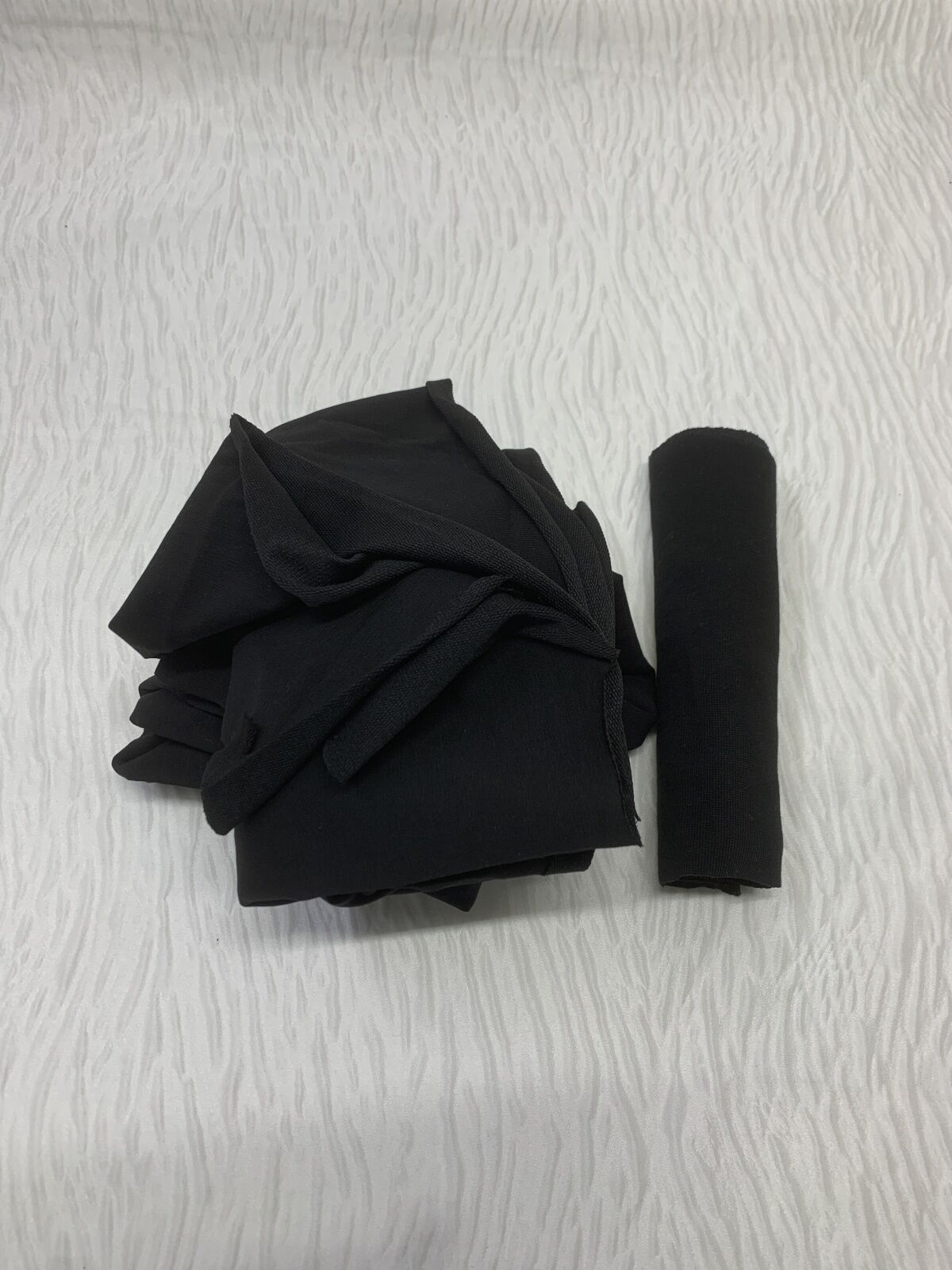 Ribanalı Diz Yapmaz 2 İplik Kumaş Siyah, Parça 95x180 cm