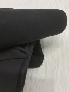 Ribanalı Diz Yapmaz 2 İplik Kumaş Siyah, Parça 95x180 cm