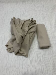 Ribanalı Diz Yapmaz 2 İplik Kumaş Sütlü Kahve, Parça 100x170 cm