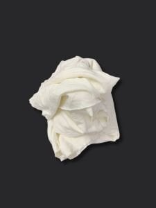 Ekru Esnek Bebe Ribanası Penye Kumaş, Parça 115x160 cm