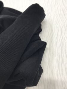 Ribanalı 3 İplik Kumaş Siyah – Parça 80x140 cm