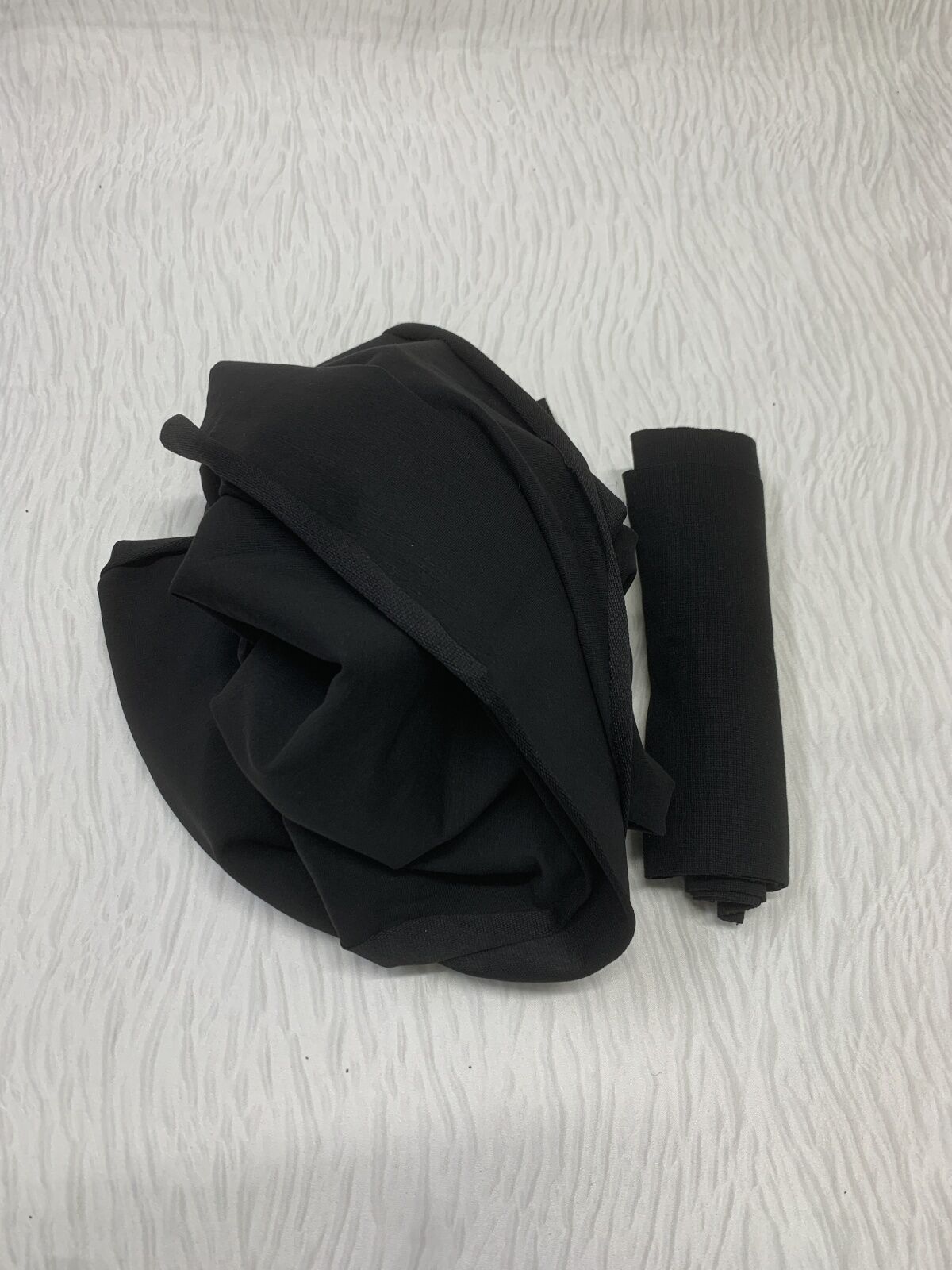 Ribanalı Diz Yapmaz 2 İplik Kumaş Siyah, Parça 85x180 cm