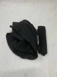 Ribanalı Diz Yapmaz 2 İplik Kumaş Siyah, Parça 85x180 cm