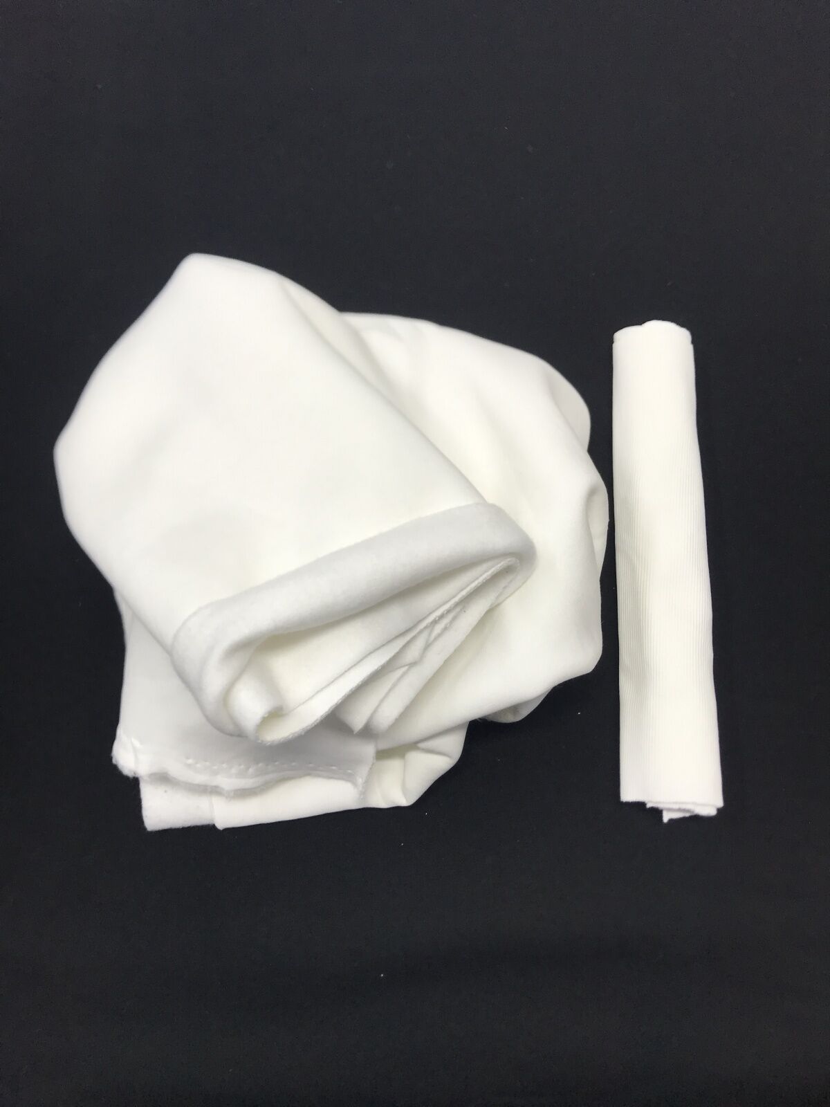 Ribanalı Şardonlu 3 İplik Kumaş Ekru, Parça 80x180 cm