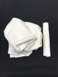 Ribanalı Şardonlu 3 İplik Kumaş Ekru, Parça 80x180 cm