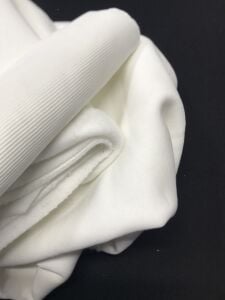 Ribanalı Şardonlu 3 İplik Kumaş Ekru, Parça 80x180 cm