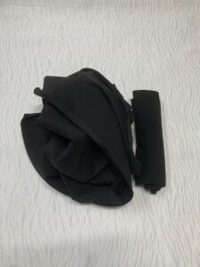 Ribanalı Diz Yapmaz 2 İplik Kumaş Siyah, Parça 85x180 cm