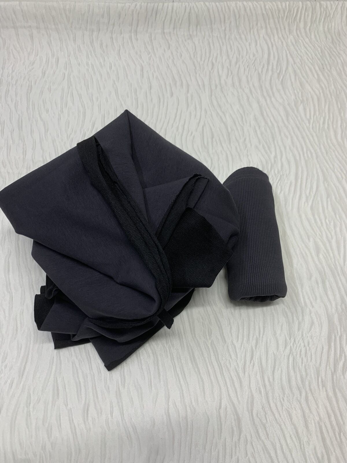 Ribanalı Diz Yapmaz 2 İplik Kumaş Füme Parça 80x170 cm