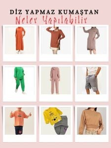 Diz Yapmaz 2 İplik Kumaş İndigo, Parça 90x180 cm