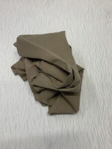 Diz Yapmaz 2 İplik Kumaş Sütlü Kahve, Parça 85x180 cm