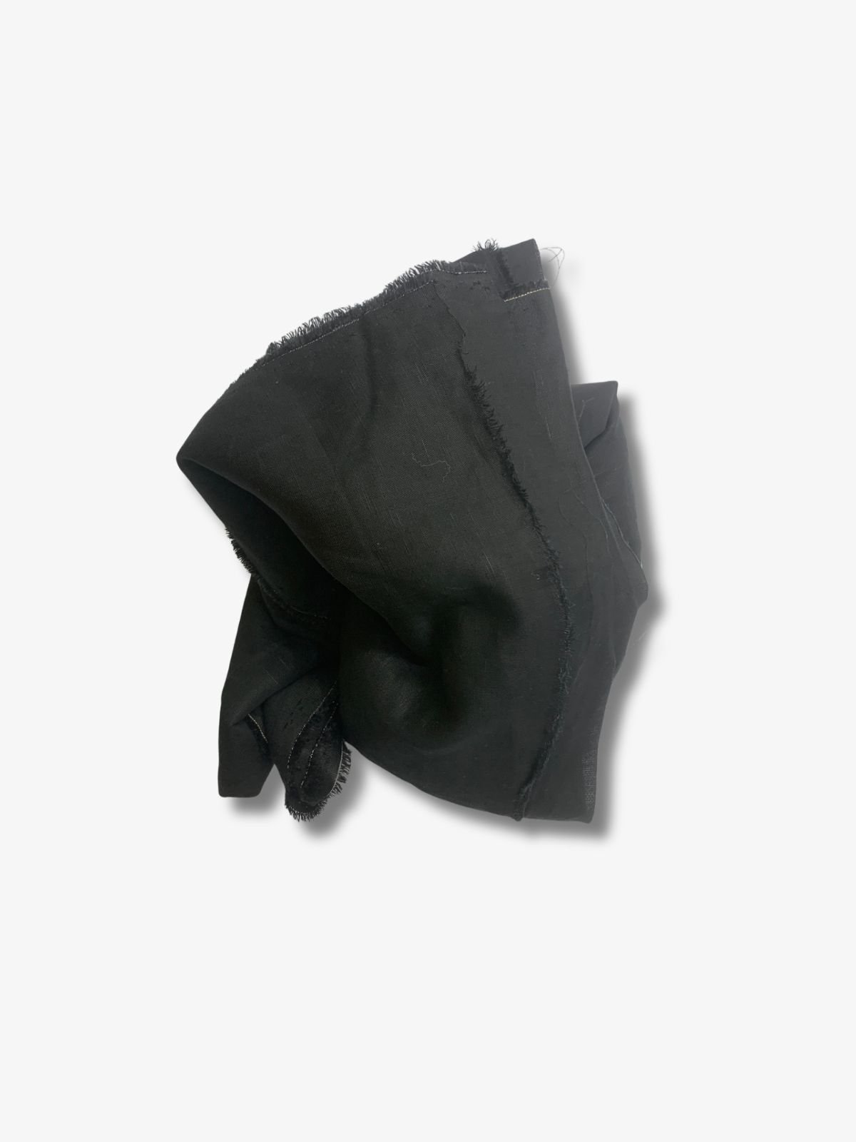 Ham Keten Kumaş, Parça 500x150 cm Siyah