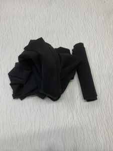 Ribanalı Diz Yapmaz 2 İplik Kumaş Siyah Parça 95x180 cm