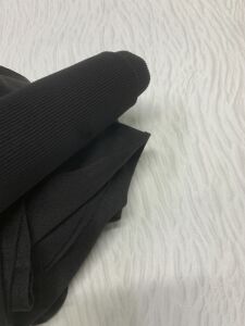 Ribanalı Diz Yapmaz 2 İplik Kumaş Siyah Parça 95x180 cm