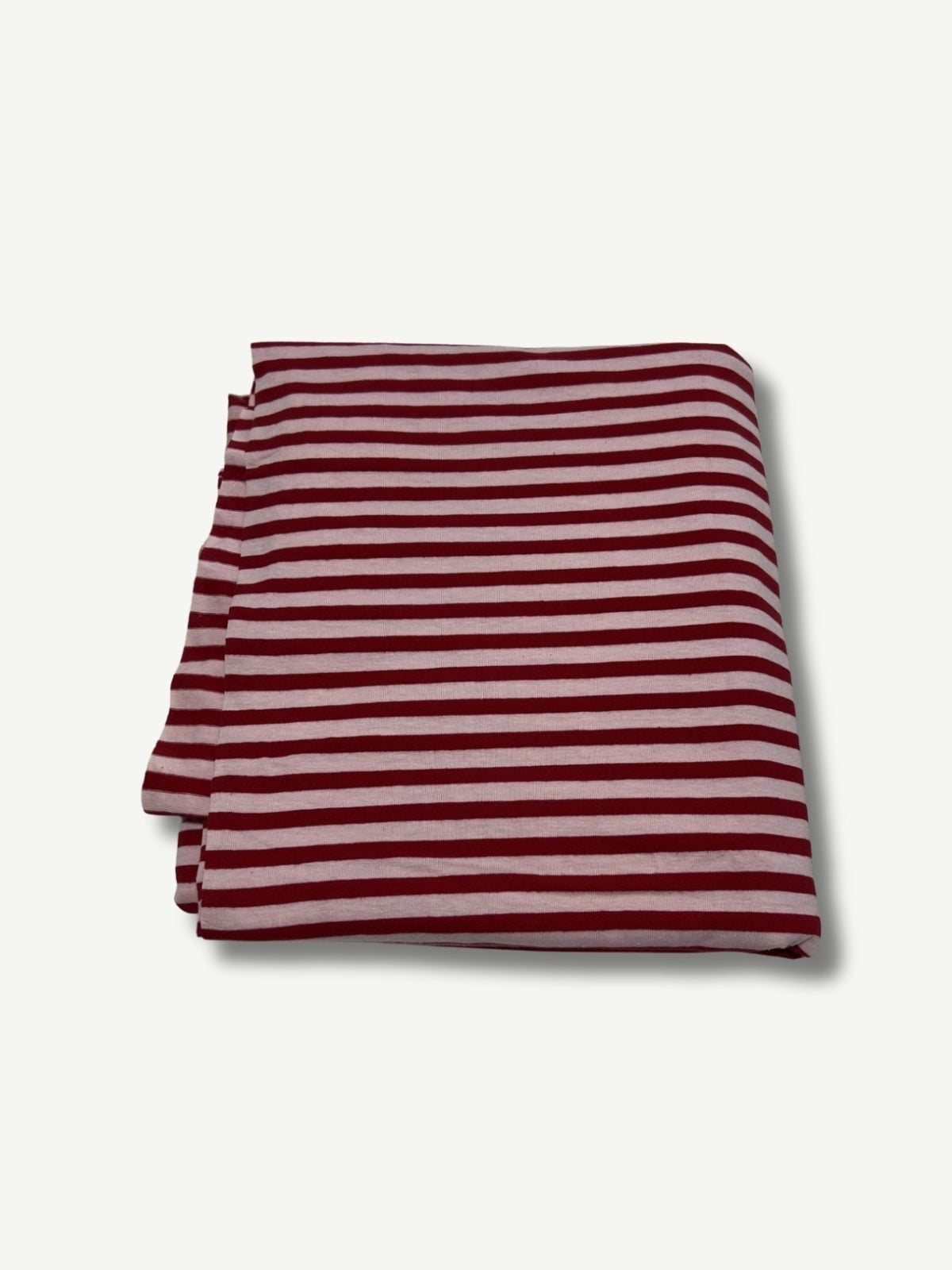 Likralı Süprem, Parça 95x180 cm - Kırmızı Pembe Çizgili