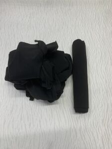 Ribanalı Diz Yapmaz 2 İplik Kumaş Siyah Parça 90x180 cm