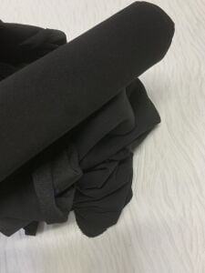 Ribanalı Diz Yapmaz 2 İplik Kumaş Siyah Parça 90x180 cm