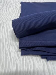 Ribanalı Diz Yapmaz 2 İplik, Parça 85x95 cm - Lacivert