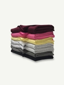 Ribanalı 3 İplik Kumaş Seti, Boyları 80-95 cm arası 7 adet