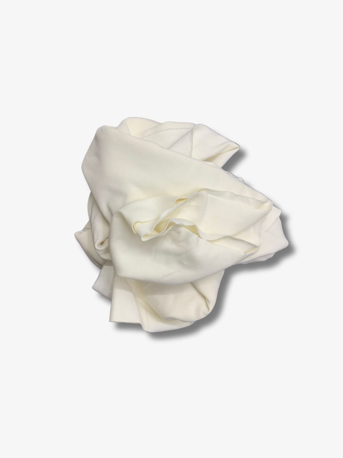 Ekru Bebe Ribanası Penye Kumaş, Parça 85x170 cm
