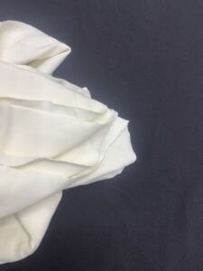 Ekru Bebe Ribanası Penye Kumaş, Parça 85x170 cm