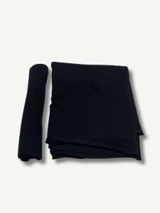Ribanalı İnce Diz Yapmaz 2 İplik, Parça 80x180 cm - Siyah