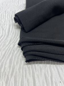Ribanalı İnce Diz Yapmaz 2 İplik, Parça 80x180 cm - Siyah